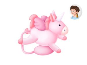 Gifty - Plyšák na rameno UNICORN - jednorožec