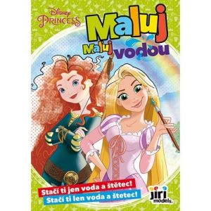 Maluj vodou A5 Disney Princezny