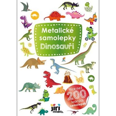 Metalické samolepky Dinosauři