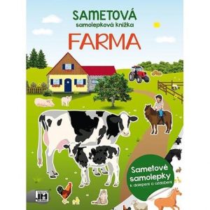 Sametová samolepková knížka Farma