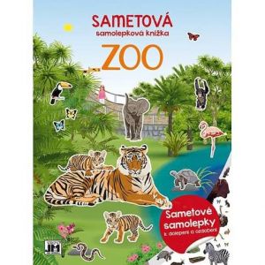 Sametová samolepková knížka Zoo