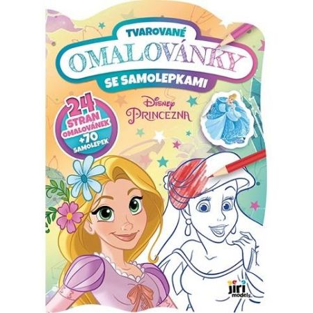 Tvarované omalovánky Disney Princezny