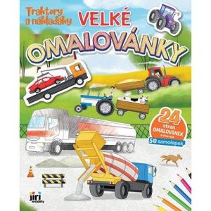 Velké omalovánky Traktory a náklaďáky