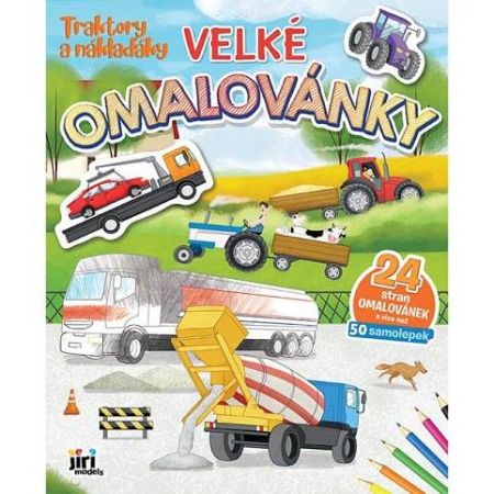 Velké omalovánky Traktory a náklaďáky