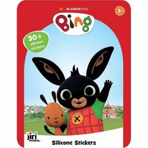 Hra se silikonovými samolepkami Bing