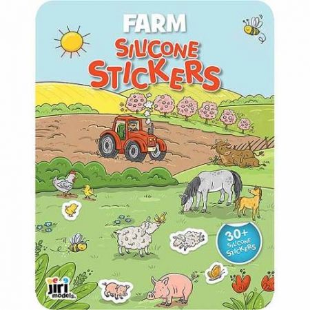 Hra se silikonovými samolepkami Farma