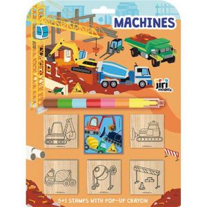 Razítka 5+1 s voskovkou Stroje