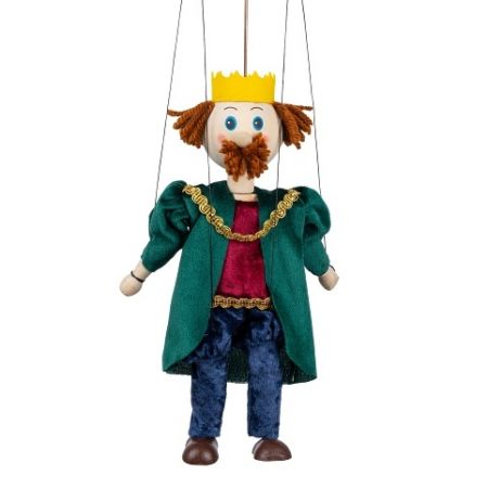 Král 20 cm, dřevěná loutka