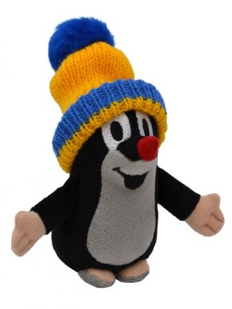 Krtek 12 cm kulich modro-žlutý