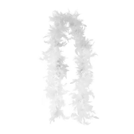 Boa bílé s peřím 2 m