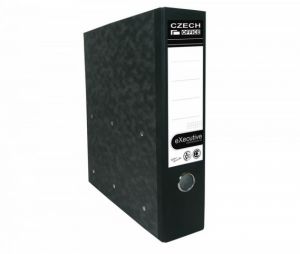 Pořadač A4 archivní s kapsou černý 75mm