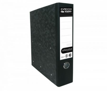 Pořadač A4 archivní s kapsou černý 75mm