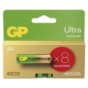 GP Alkalická baterie GP Ultra AA (LR6), 8 ks