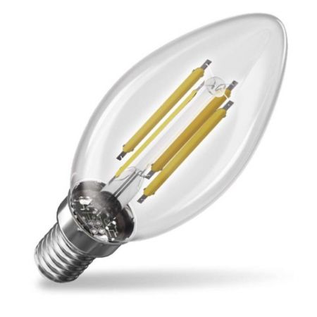 EMOS LED žárovka Filament svíčka A CLASS / E14 / 3,8 W (60 W) / 806 lm / neutrální bílá