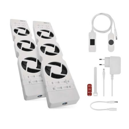 EMOS Ventilátor pod radiátor DUO, bílý