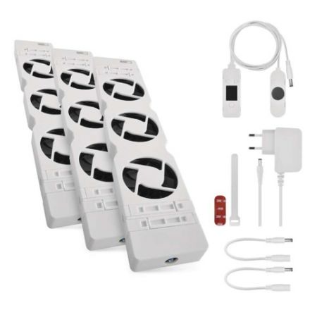 EMOS Ventilátor pod radiátor TRIO, bílý