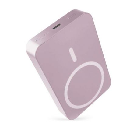 EMOS Powerbanka EMOS WI 1046, 10 000 mAh, 20 W+Wireless, lososová