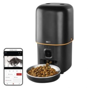 EMOS GoSmart dávkovač krmiva Pet Care s kamerou, 4 l, černý, Wi-Fi