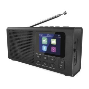 EMOS Přenosné rádio s Bluetooth, DAB / DAB+ / FM, černé