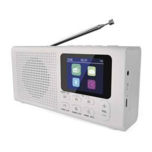 EMOS Přenosné rádio s Bluetooth, DAB / DAB+ / FM, bílé