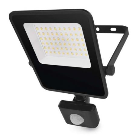 EMOS LED reflektor VISIO s pohybovým čidlem, 30 W, černý, neutrální bílá