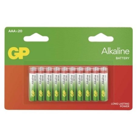 GP Alkalická baterie GP Alkaline AAA (LR03), 20 ks