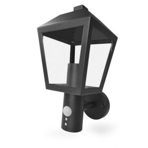 EMOS Zahradní nástěnné svítidlo ADENIA, čidlo soumraku, 19,8 x 15 x 29,8 cm, 1 x E27, 15 W