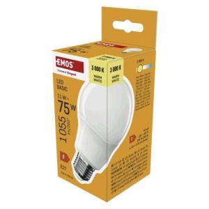 EMOS LED žárovka Basic A60 / E27 / 11W (75 W) / 1055 lm / teplá bílá