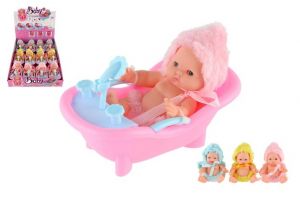 Miminko panenka ve vaničce plast měkké tělo