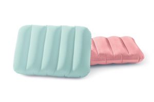 Polštářek gumotextilní nafukovací 43x28x9cm, 2 barvy