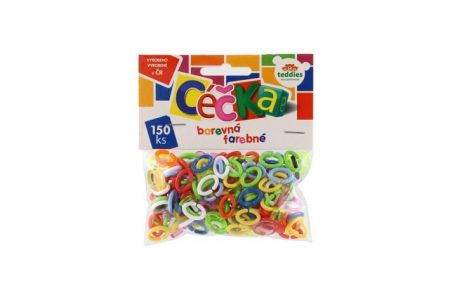 Céčka barevná 150ks plast v sáčku
