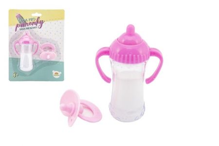 Sada pro panenky plast lahvička, dudlík