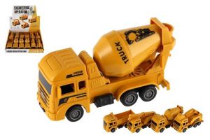 Auto stavební plast 12cm na zpětné natažení, 4 druhy