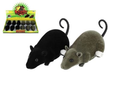 Myš/Myška na klíček fliška 12cm, 2 barvy