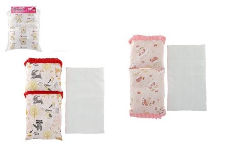 Peřinka 35cm polštář 23cm podložka pro panenky do postýlky/kočárku 50cm mix barev v sáčku