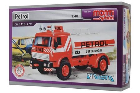Stavebnice Monti 09 Petrol Liaz 1:48 v krabici 22x15x6cm