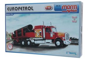 Stavebnice Monti 26 Europetrol Western star 1:48 v krabici 32x20,5x7,5cm