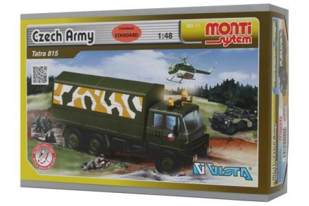 Stavebnice Monti 11 Czech Army Tatra 815 1:48 v krabici 22x15x6cm