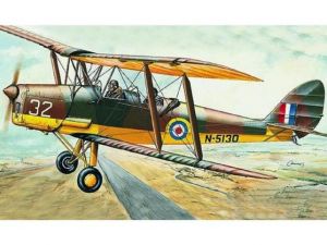 Model D.H.82 Tiger Moth 15,4x19cm v krabici 31x13,5x3,5cm