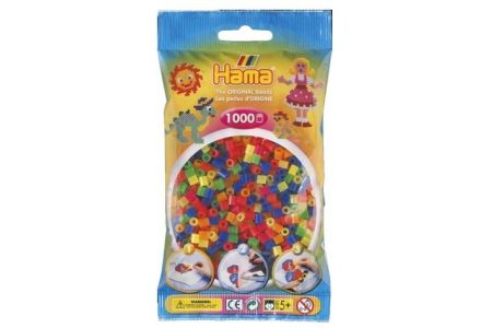 Zažehlovací korálky MIDI transparentní neonové 1000ks v sáčku