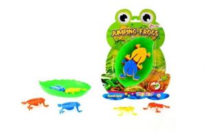 Skákající žáby společenská hra plast na kartě 17x23,5cm
