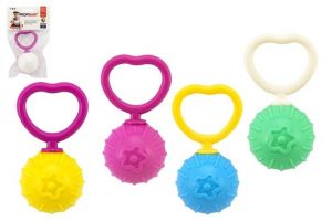 Chrastítko koule retro plast průměr 5cm asst v sáčku 0m+