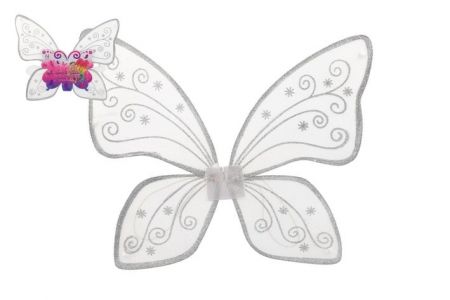 Křídla motýlí nylon 49x43cm v sáčku karneval