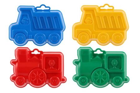 Formičky Bábovky plast 13cm asst 4 barvy v síťce 12m+