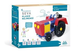 Stavebnice Seva Traktor plast 115ks v krabici 31,5x16,5x7,5cm