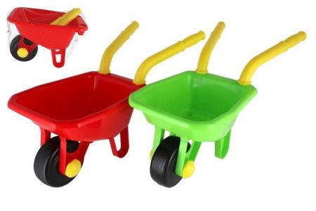 Kolečko trakař plast 66cm asst 24m+ 2 barvy