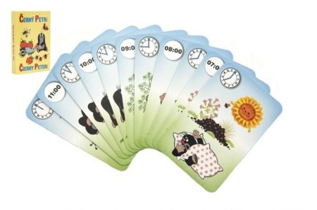 Černý Petr Krtek 4- společenská hra - karty v papírové krabičce 6x9cm