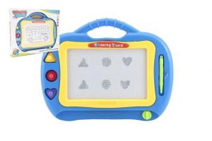 Magnetická tabulka kreslící plast asst v krabici 31x24x2cm 2 barvy