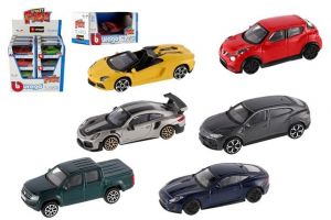 Auto Bburago Street Fire kov/plast 1:43 mix druhů v krabičce 13x6x5,5cm