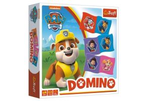 Domino papírové Paw Patrol/Tlapková patrola 28 kartiček společenská hra v krabici 20x20x5c